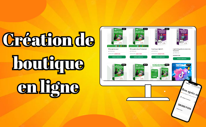 Création de boutique en ligne